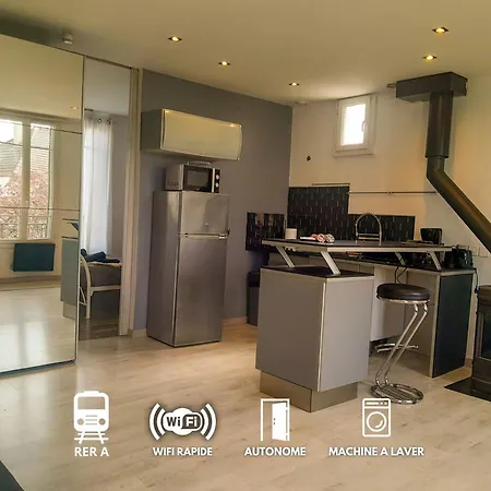 Cocon Proche Gare Et Commerces, 20 Min Champs Elysees Apartment *
